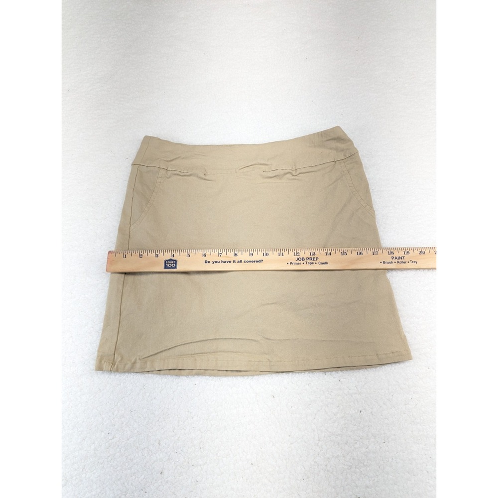 Izod Golf Women's Khaki Golf Athletic Sports Skirt 6 - Picture 4 of 7